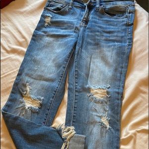 Judy blue crop distressed jeans